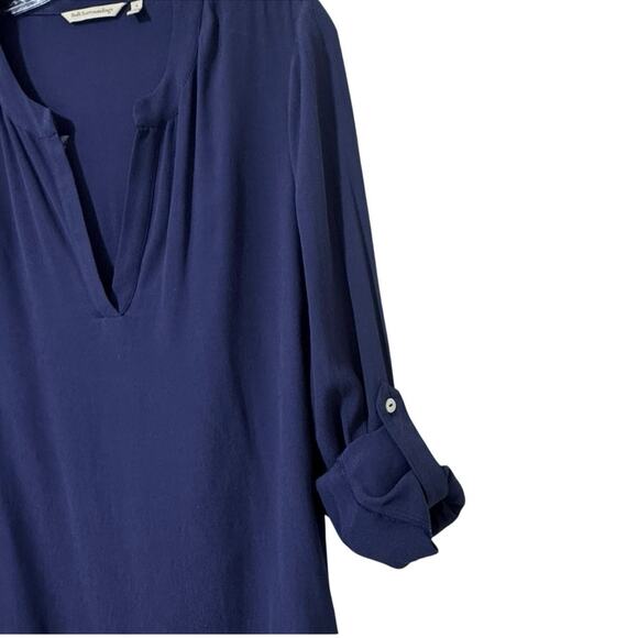 Soft Surroundings Women’s Layered V Neck Long Sleeve Navy Tunic Top Size Small - Picture 6 of 12